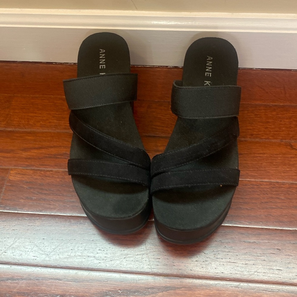 Gently used Anne Klein sandal wedges